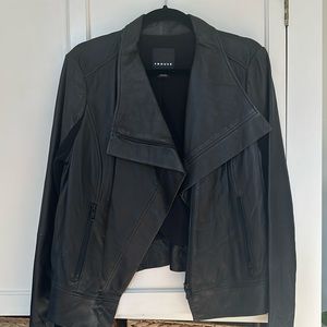 Trouvé black leather jacket size L